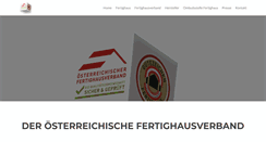 Desktop Screenshot of fertighausverband.at